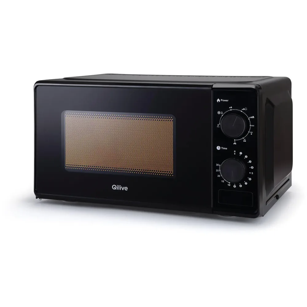 QILIVE Four micro-ondes gril Q.6431 - 700 W - Capacité 20 L - Noir