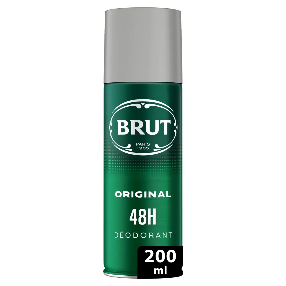 BRUT Déodorant spray homme antibactérien efficacité longue durée 200ml