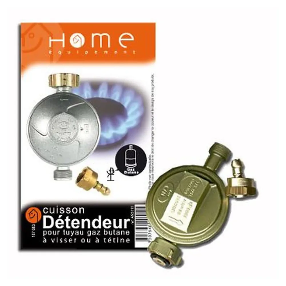 HOME EQUIPEMENT Détendeur gaz butane avec tétine A95111