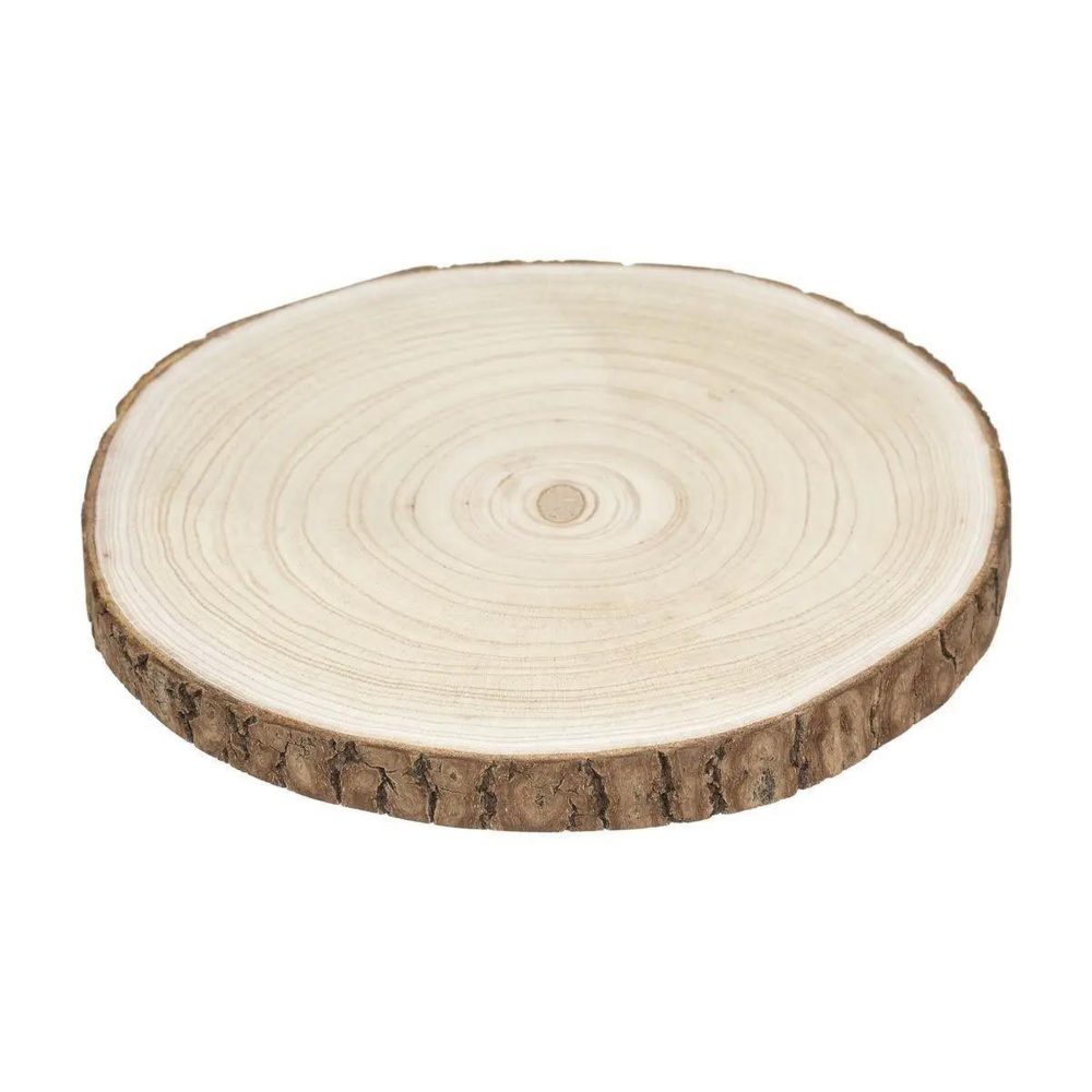 SECRET DE GOURMET Assiette de présentation marron glacé 30cm naturel