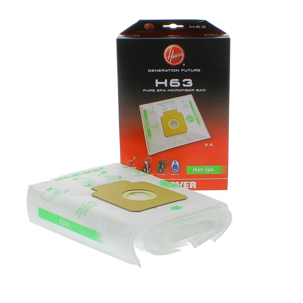 HOOVER Lot de 4 sacs aspirateur HO63 OR - Blanc