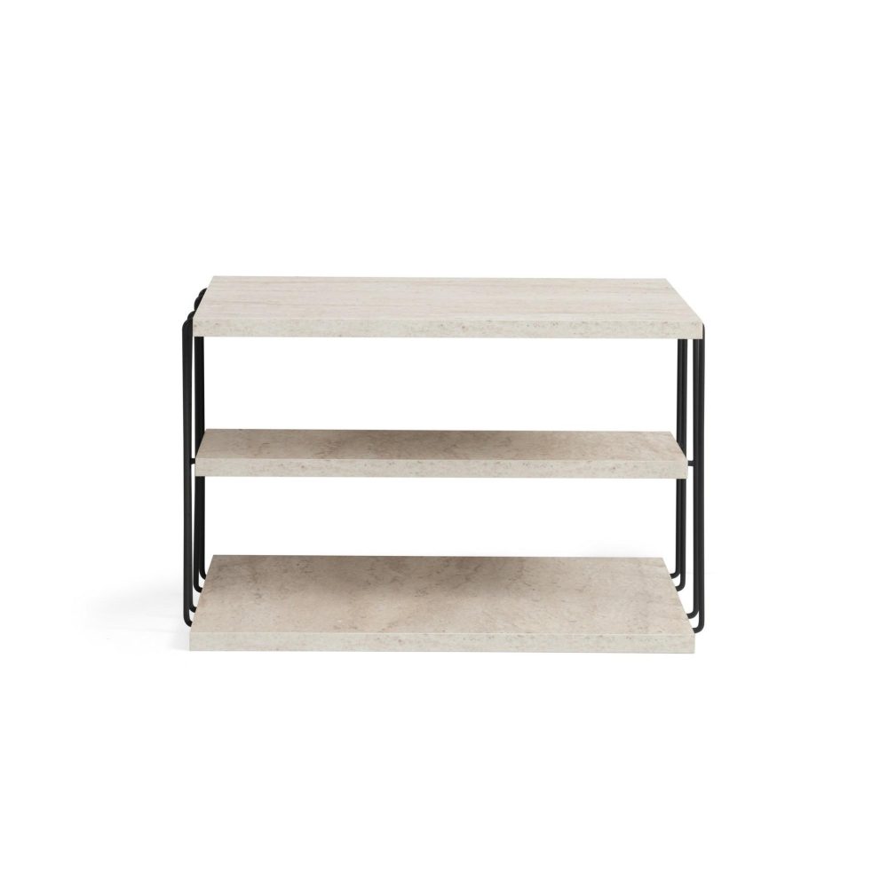 Habitat et Jardin Table d'appoint en bois lifon - 50 x 40 x 33 cm - noir
