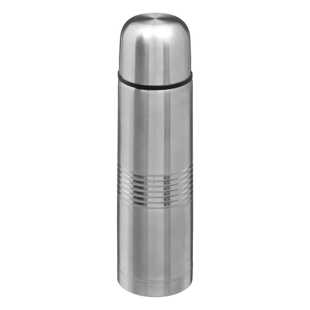 FIVE Bouteille isotherme inox crénelé 0,5l argent