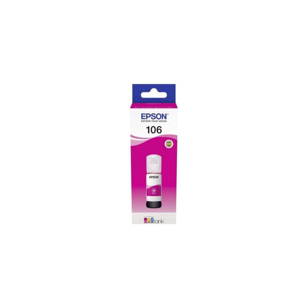 Epson Cartouche d'encre bouteille d'encre ecotank 106 magenta photo - c13t00r340
