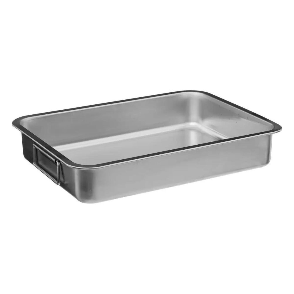 FIVE Plat à four avec grille rôtir 39cm argent