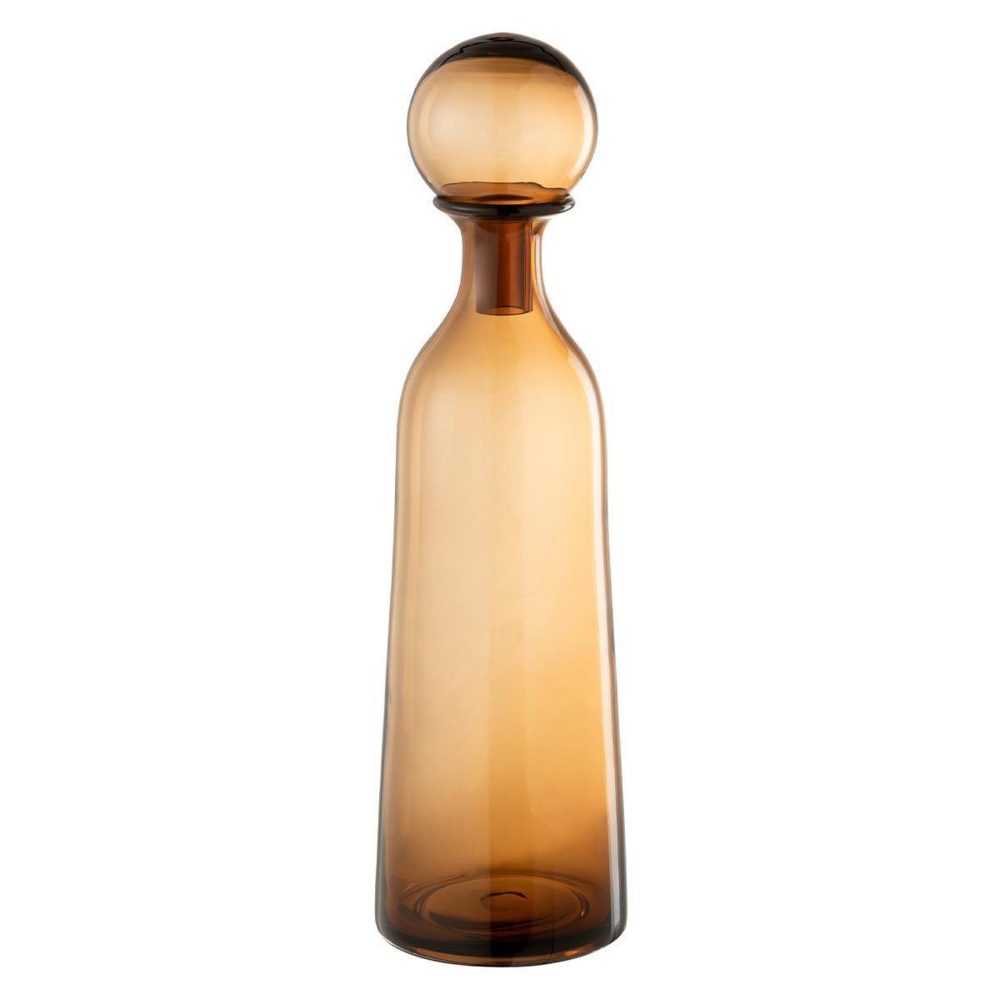 J-LINE Bouteille avec bouchon uni joyce 44cm marron