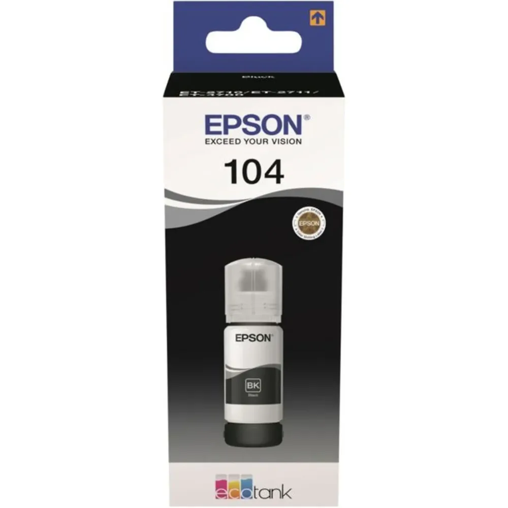 EPSON Cartouche d'encre bouteille Ecotank 104 Noir