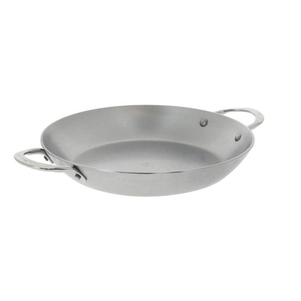 De buyer Poêle ronde acier 2 anses 28cm - 5652.28