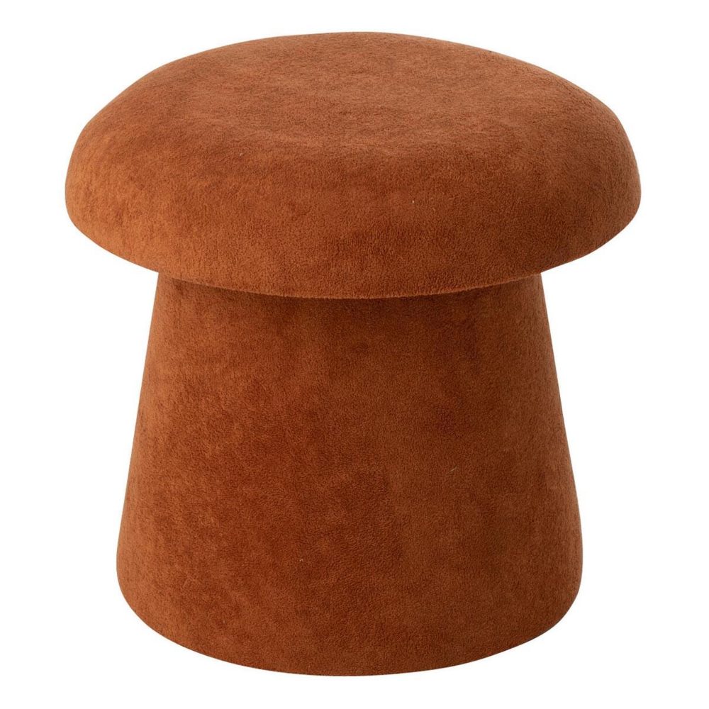 J-LINE Pouf coffre champignon chi 40cm terracotta