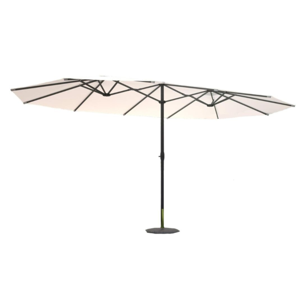 CONCEPT USINE Parasol double ecru droit ovale 27 x 46 m venice