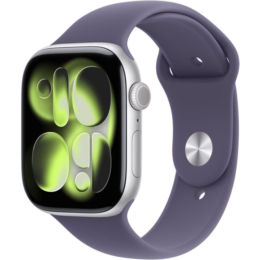 APPLE Montre connectée 42mm Alu Argent / Violet Serie 11 M/L