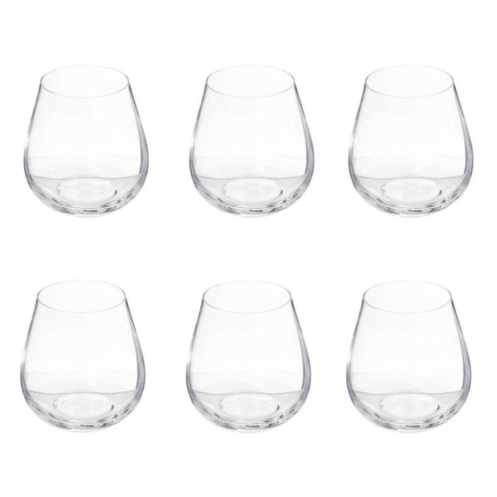 SECRET DE GOURMET Lot de 6 verres à eau lena 38cl transparent