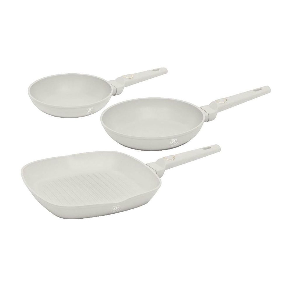 BERLINGER HAUS Set de poêles Berlinger-Haus Sahara Finition crème mat
