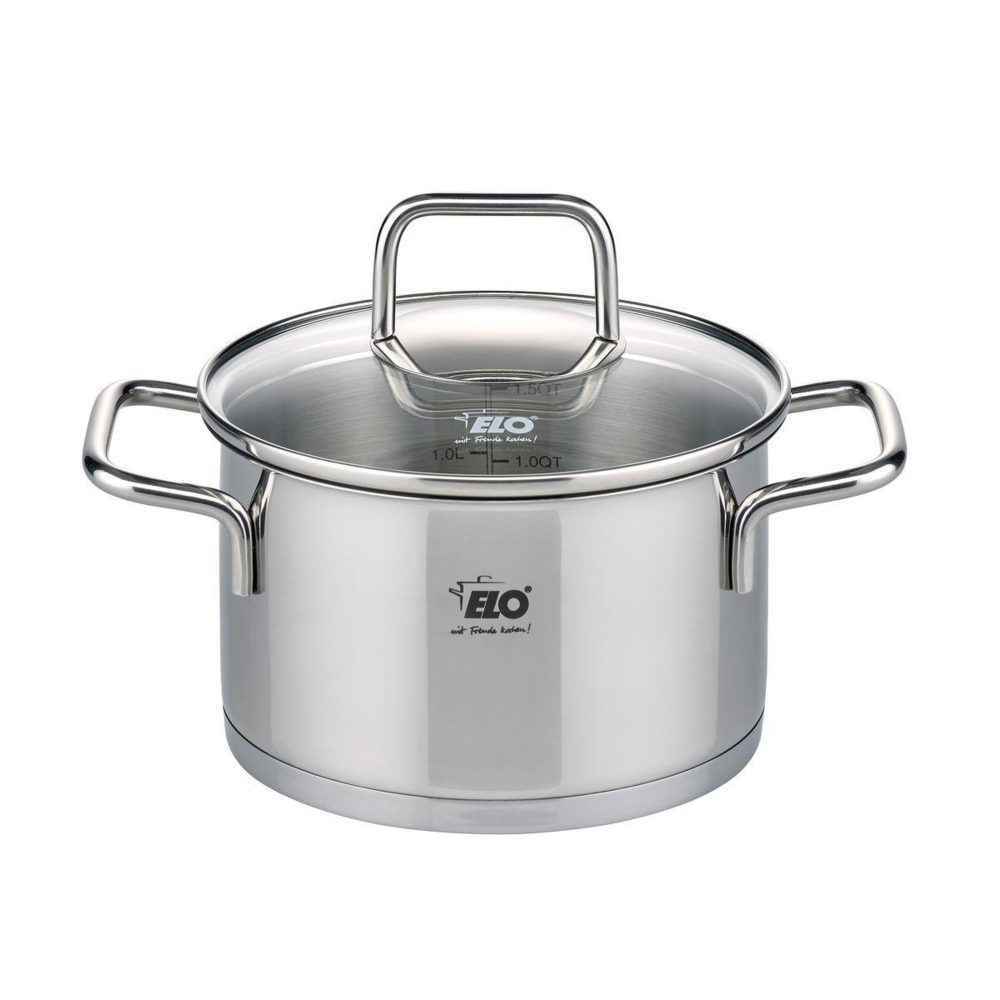 ELO Faitout en inox 12 cm de 0,6 litre elo citrin