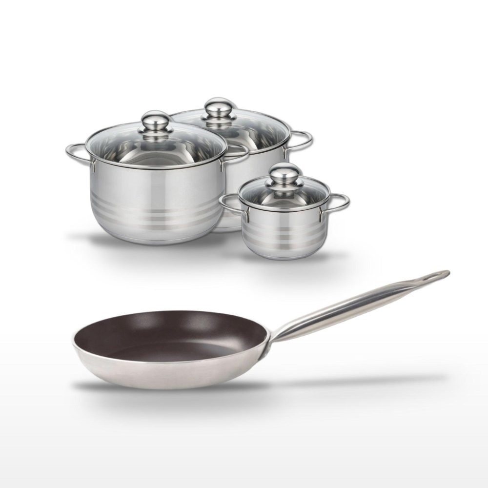 ELO Lot poêle 24cm & faitouts 14/20/24cm elo bistro line