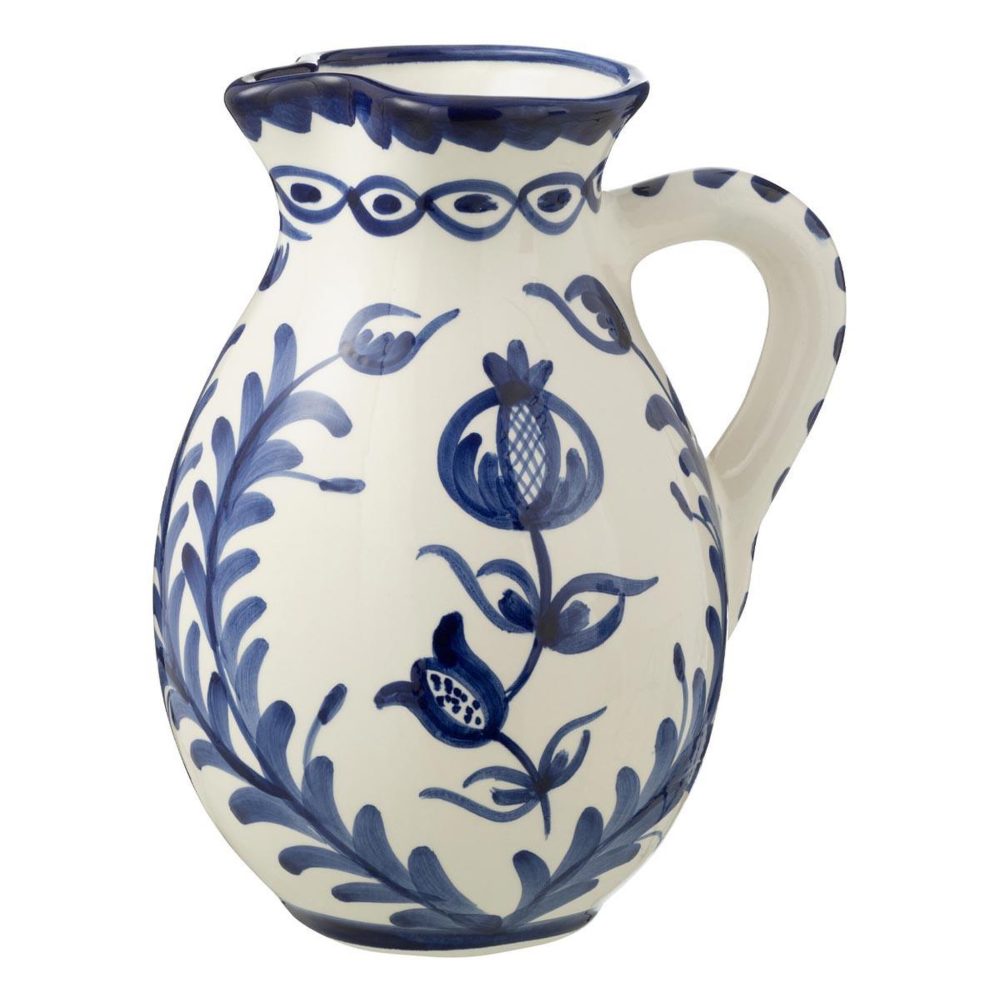 J-LINE Pichet en céramique granada 3,3l bleu cobalt