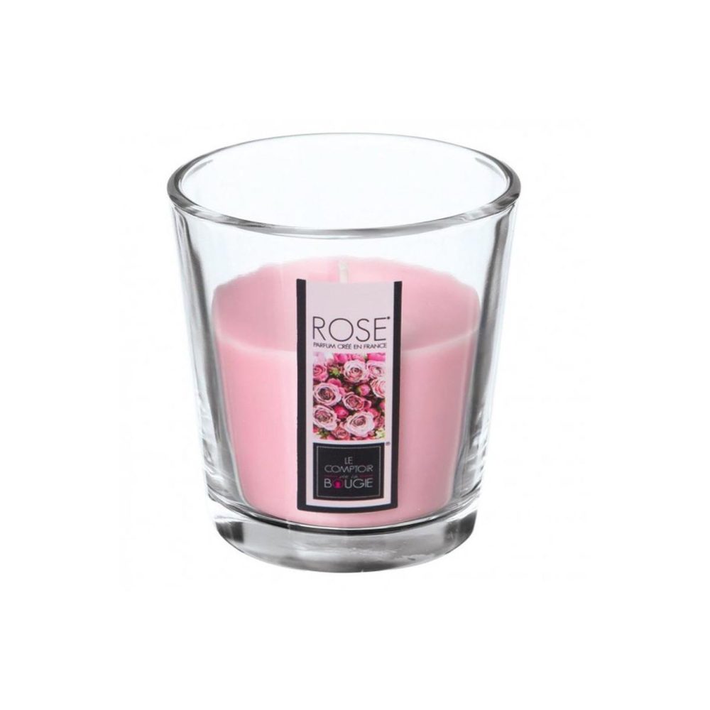 COMPTOIR DE LA BOUGIE Bougie parfumée en verre nina 90g rose