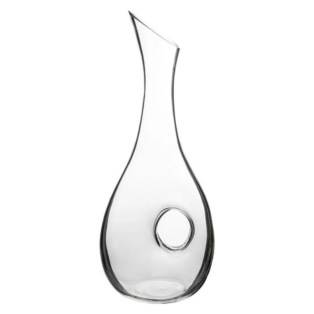 SECRET DE GOURMET Carafe design en verre goutte 1l transparent