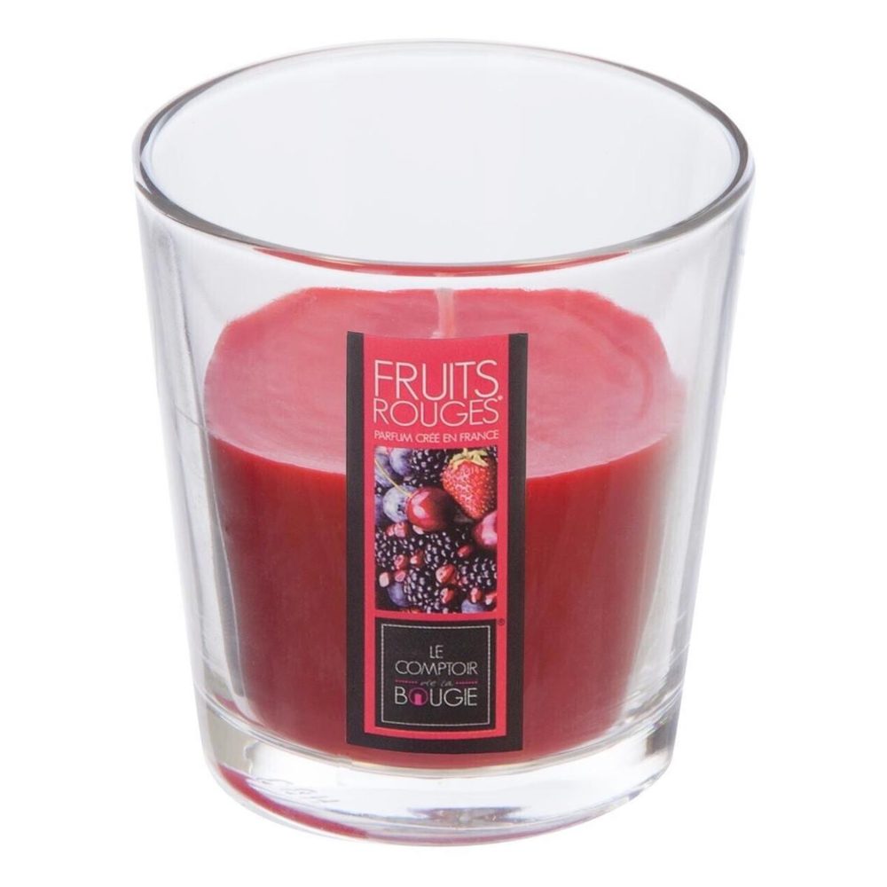 COMPTOIR DE LA BOUGIE Bougie parfumée en verre nina 90g fruits rouges