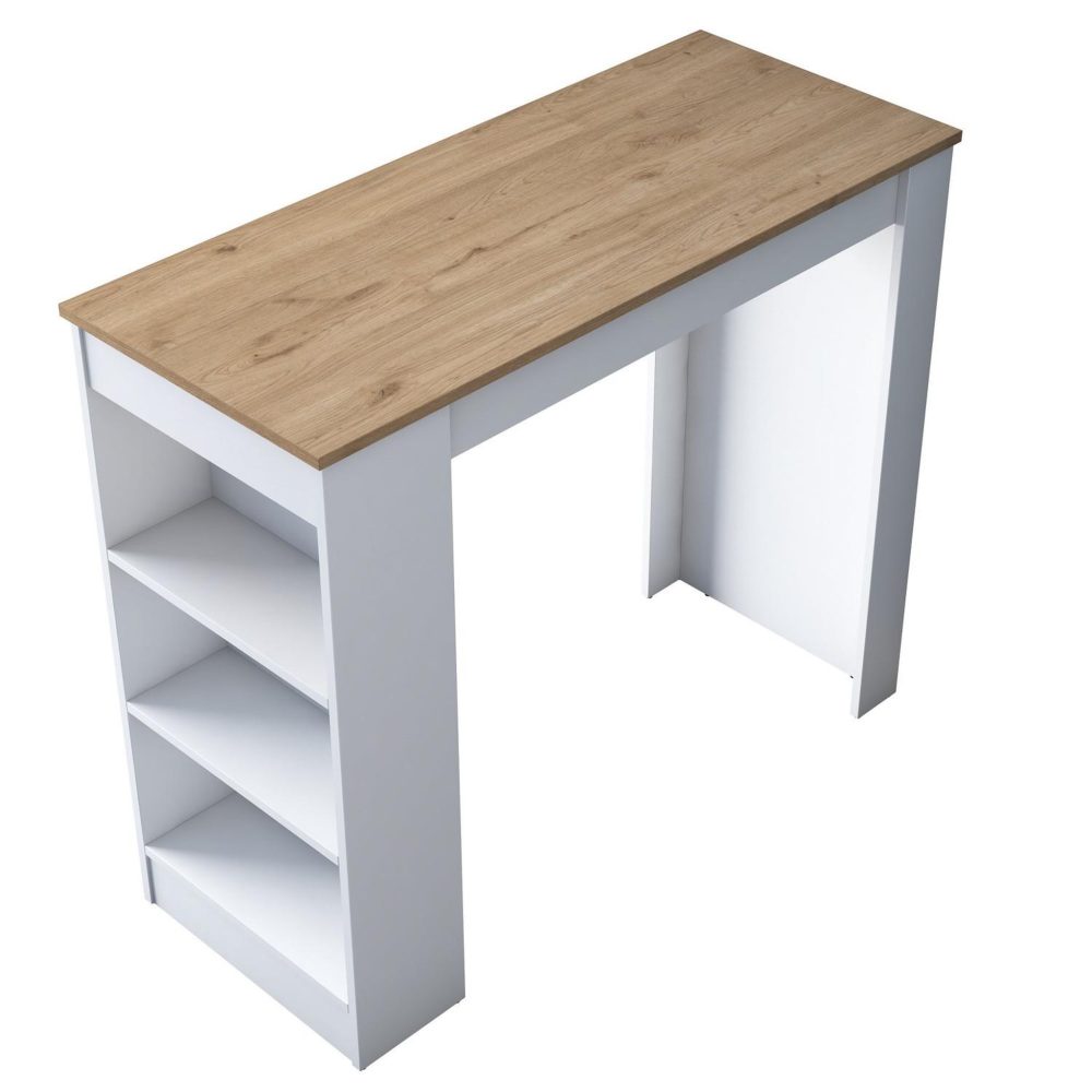 Habitat et Jardin Table de repas en bois juan - 120 x 50 x 100 cm - marron