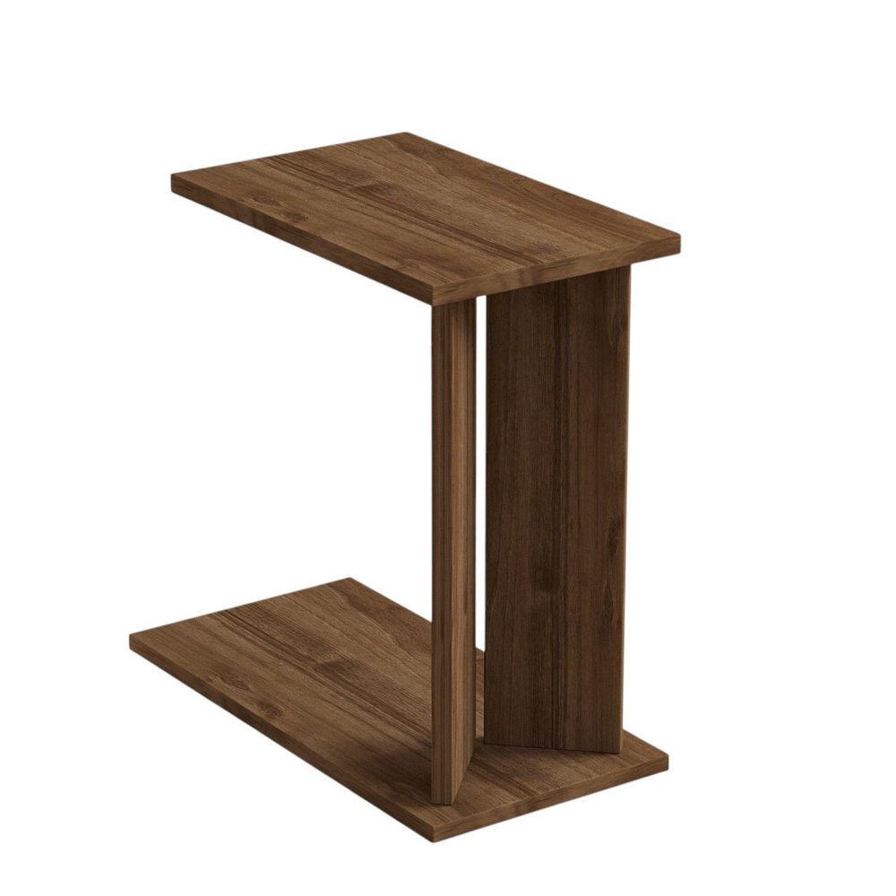 Habitat et Jardin Table d'appoint en bois lun - 25 x 50 x 48 cm - marron
