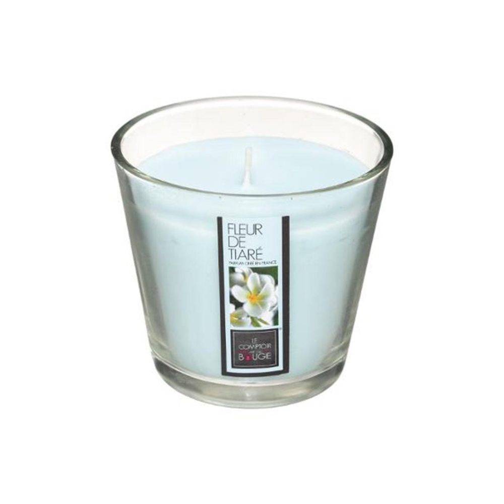 COMPTOIR DE LA BOUGIE Bougie parfumée en verre nina 190g fleur de tiaré