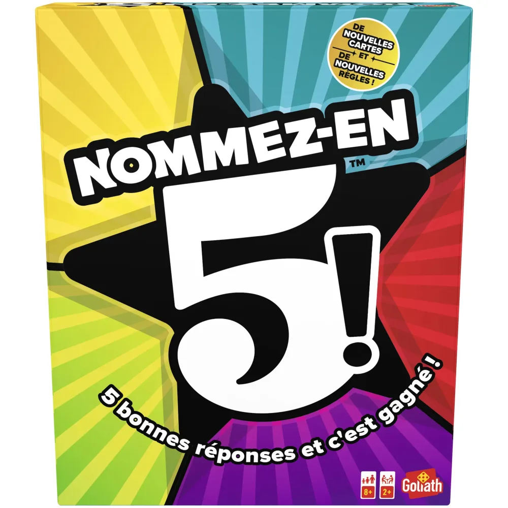 GOLIATH Jeu Nommez en 5