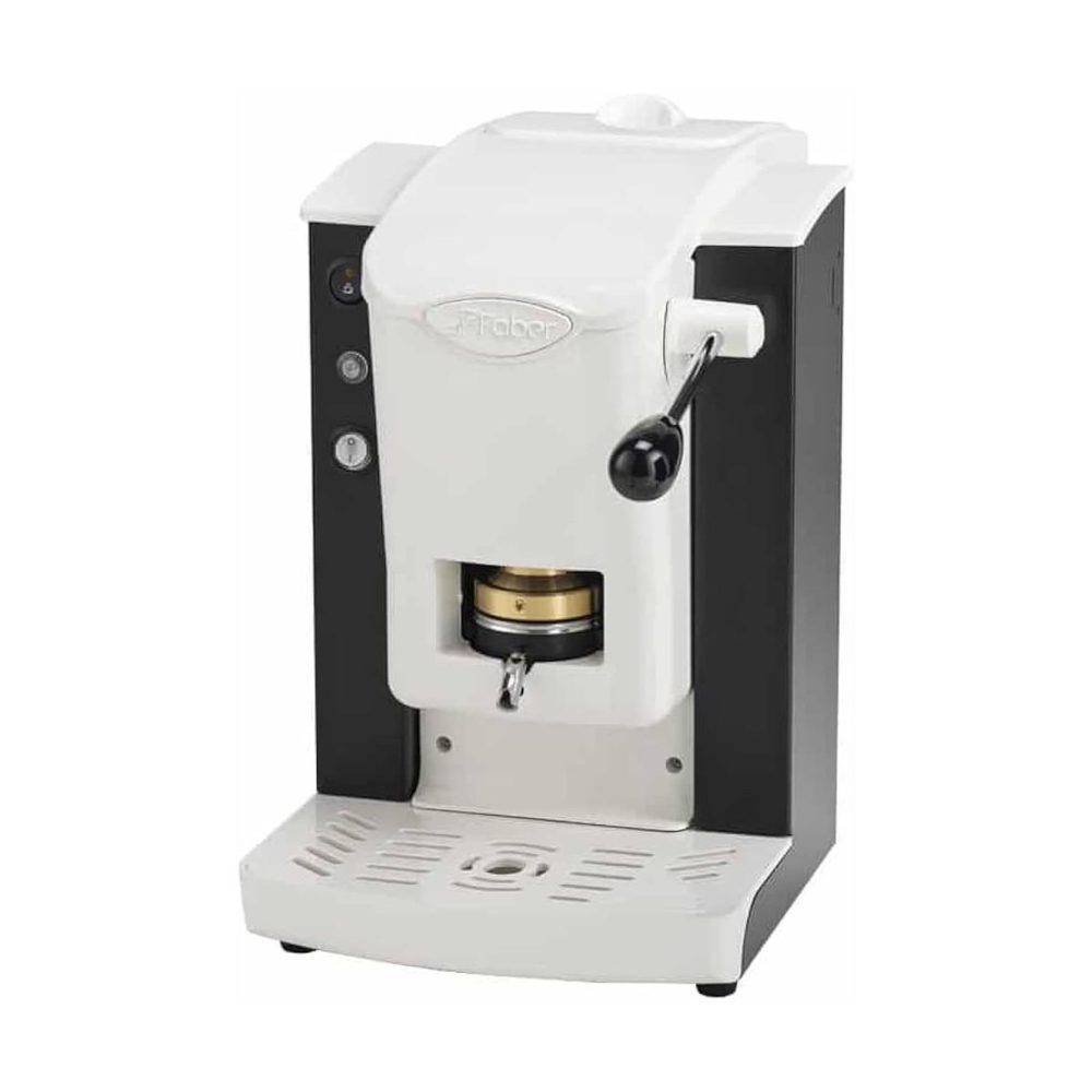 faber Faber machine à café à dosettes slot plast lite blanc/noir