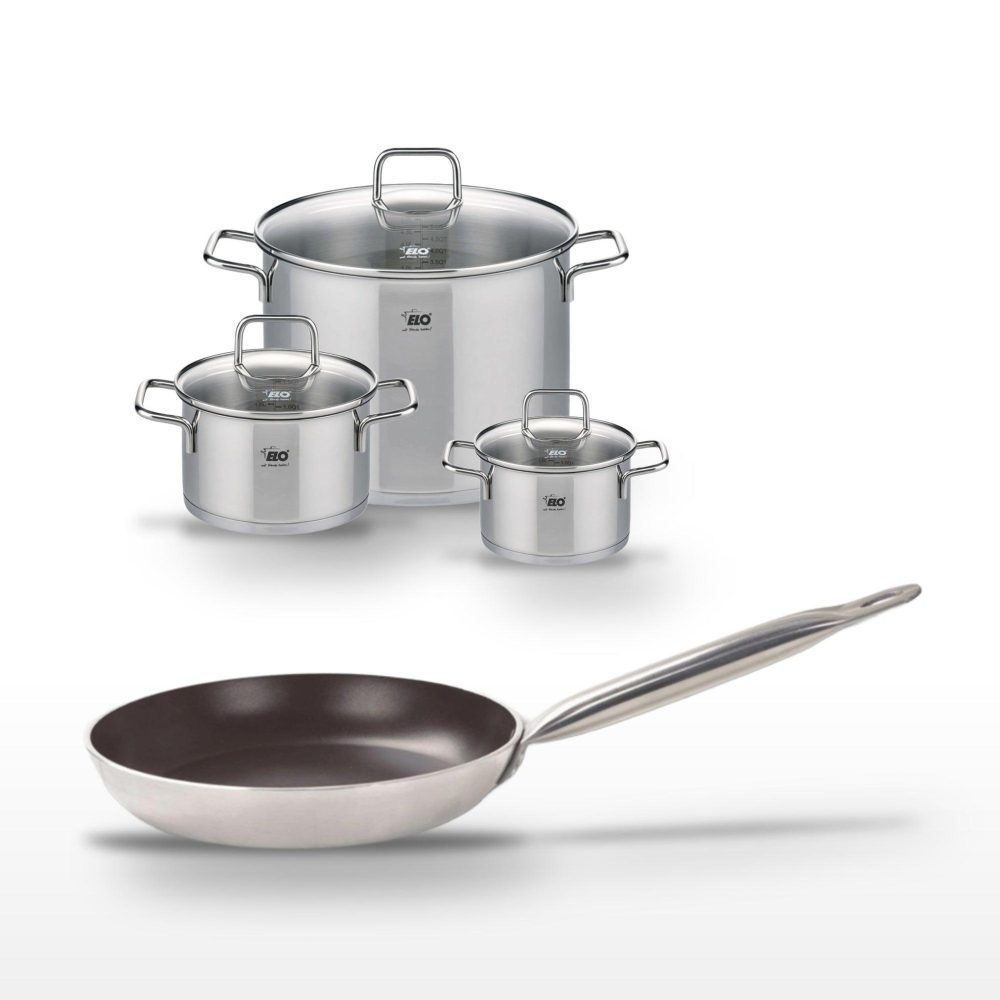 ELO Lot poêle 32 cm et 3 faitouts elo bistro line
