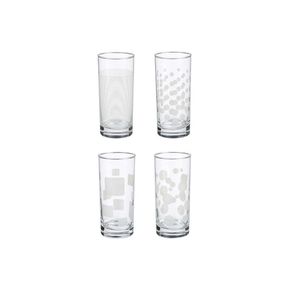 SECRET DE GOURMET Lot de 4 verres à eau toni'eau 48cl transparent