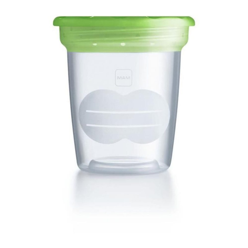 MAM MAM Pots de conservation 120ml - Lot de 5 - Transparent