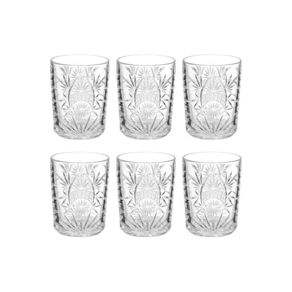 SECRET DE GOURMET Lot de 6 verres bas ayla 35cl transparent