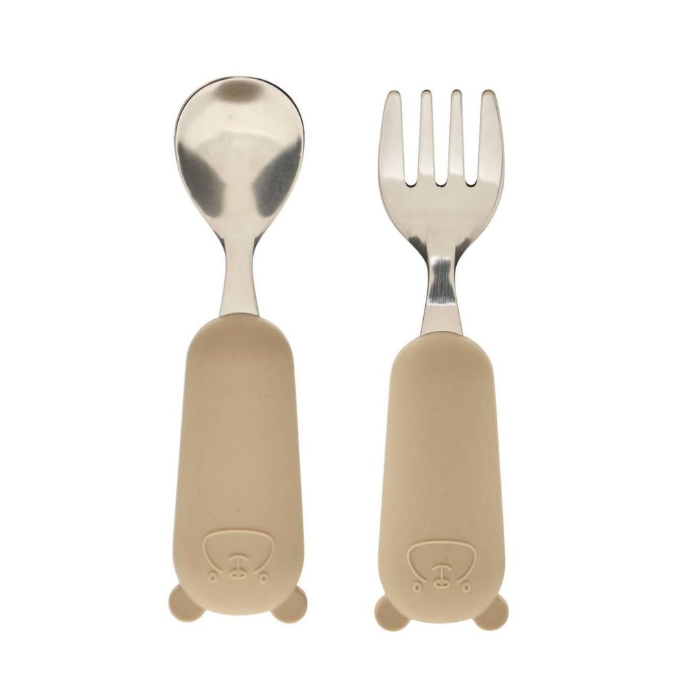 Atmosphera Kids Set couverts enfant yum 16cm beige