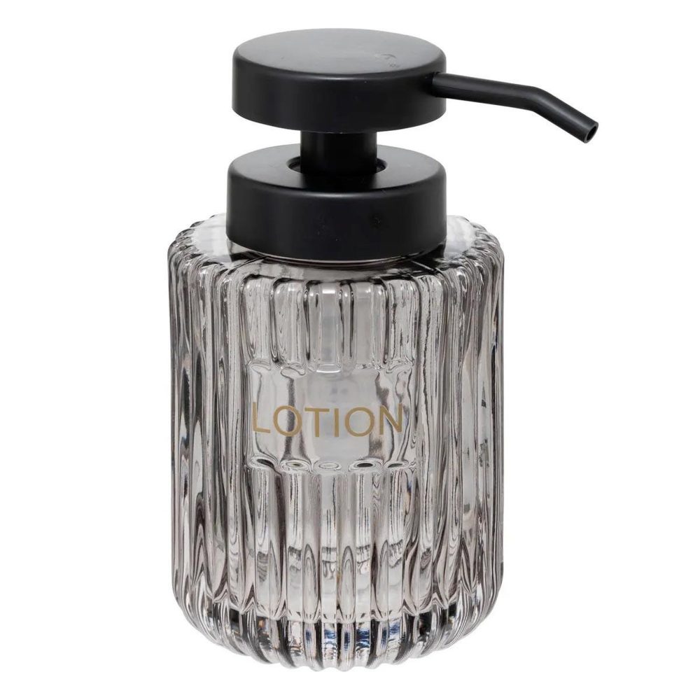 FIVE Distributeur de savon en verre glass 14cm gris