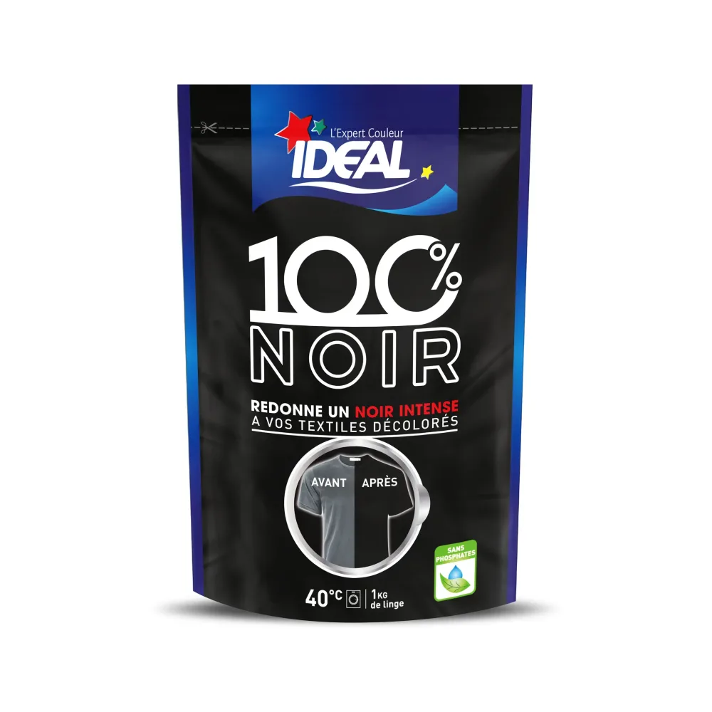 IDEAL Teinture textile 100% noir 400g