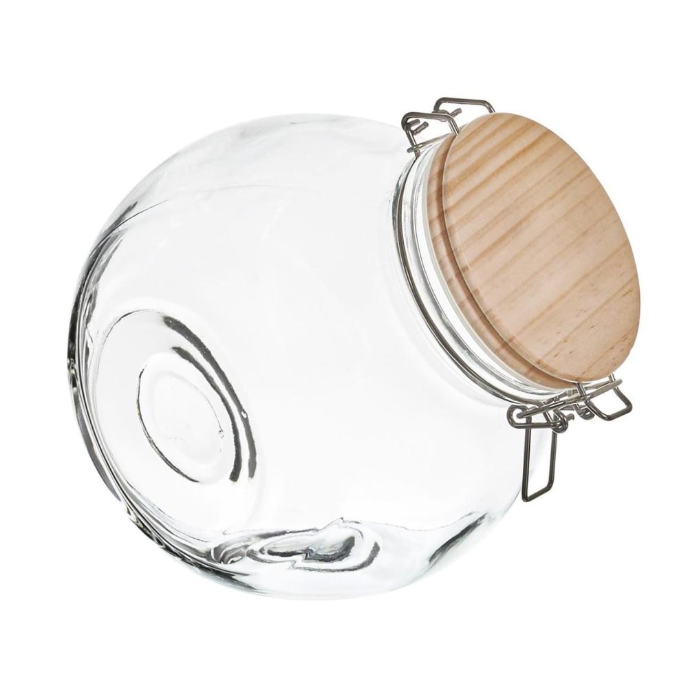 COOK CONCEPT Bocal de conservation bois 2,2l transparent