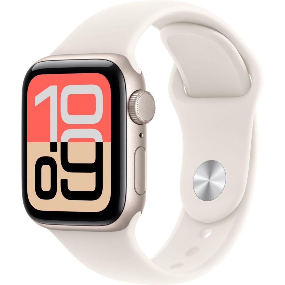 APPLE Montre connectée se 3 44mm lumière stellaire m/l