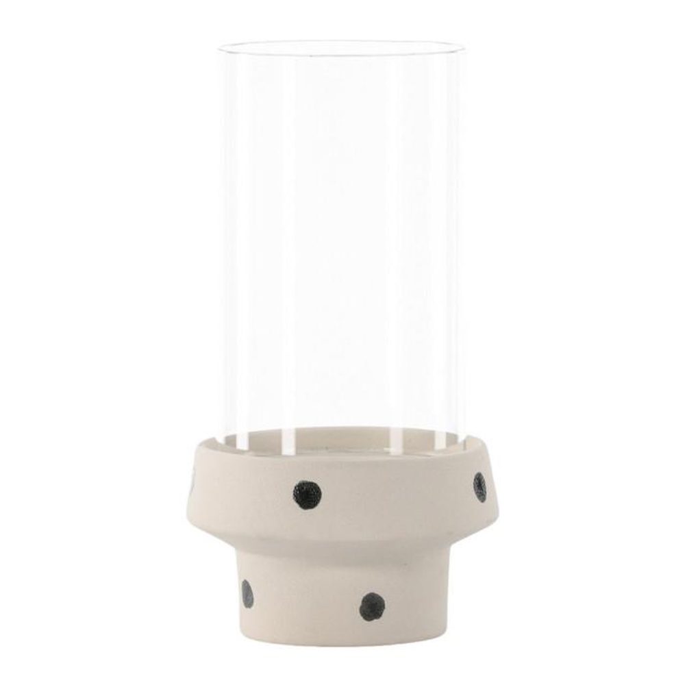 Paris Prix Lanterne en Verre Davida 29cm Blanc & Noir