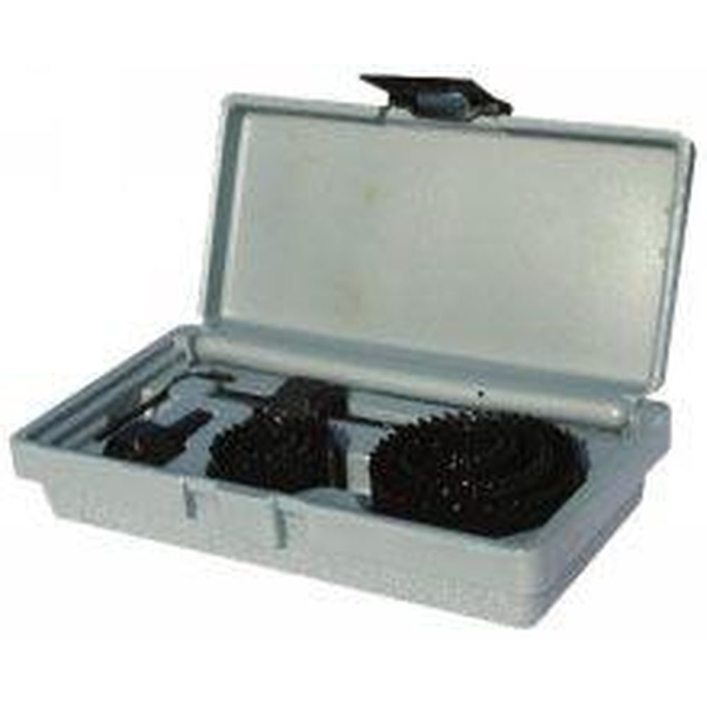 OUTIFRANCE Coffret scies cloche + lames + mandrins + mèche et clé