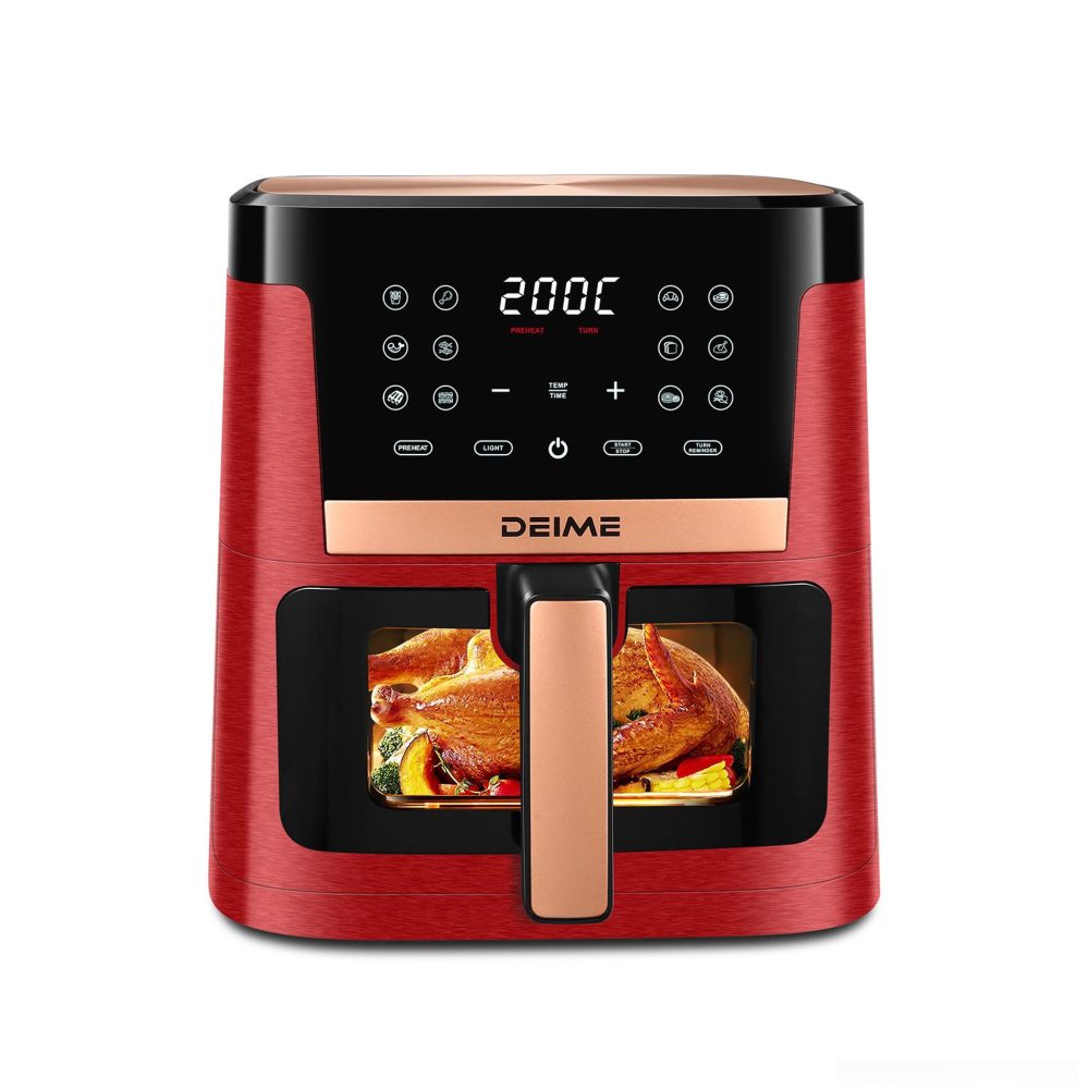 DEIME DEIME - 1800 w 12 programmes avec vitre de cuisson – rouge métallisé