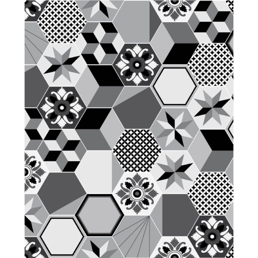 HABITABLE Crédence adhésive carreaux en aluminium exa