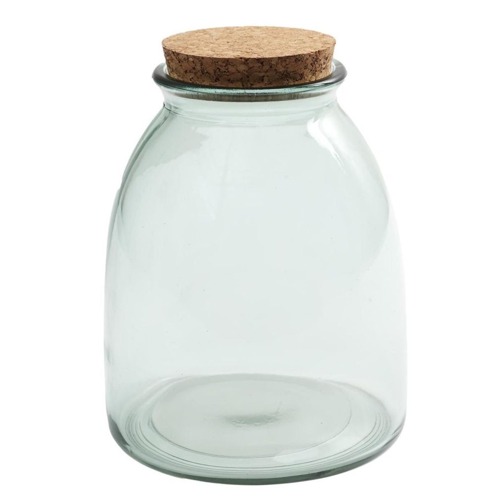 COOK CONCEPT Bocal en verre & couvercle liège 1l transparent