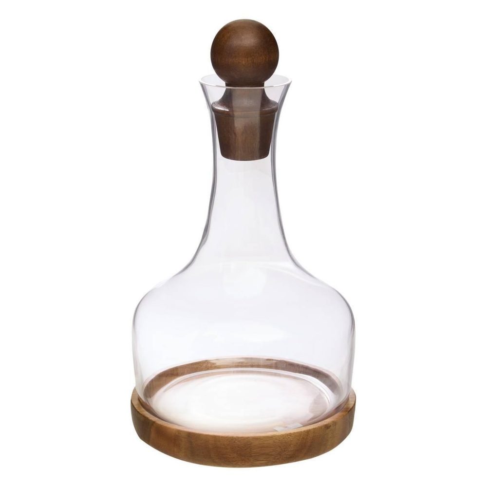 SECRET DE GOURMET Carafe design en verre jules 1,6l transparent