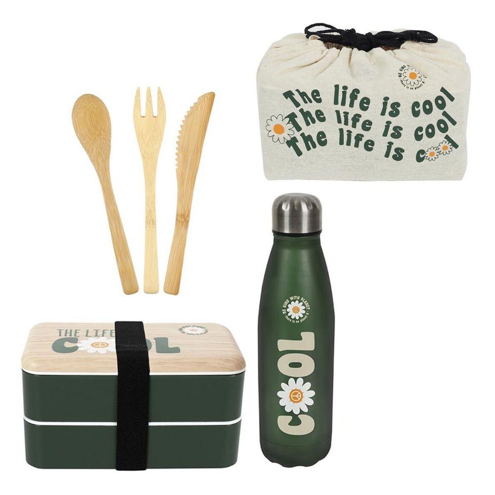 COOK CONCEPT Coffret repas lunch box 4 pièces 25cm vert